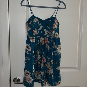 Floral Spaghetti Strap Dress